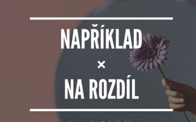 NAPŘÍKLAD × NA ROZDÍL