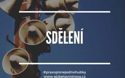 SDĚLENÍ, nikoli ZDĚLENÍ